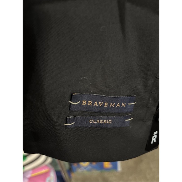 New Braveman Classic Fit Black Single Breast Blazer Jacket Size 40R NWT - Picture 6 of 8